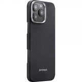 Pitaka iPhone 16 Pro Max Cover Ultra-Slim Case MagSafe Black/Grey Twill