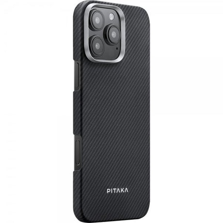 Pitaka iPhone 16 Pro Max Cover Ultra-Slim Case MagSafe Black/Grey Twill