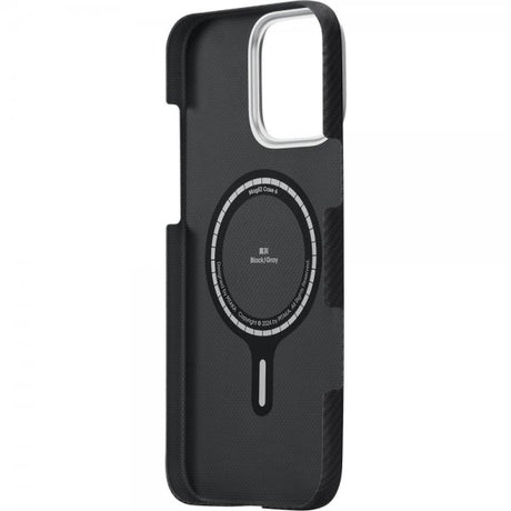 Pitaka iPhone 16 Pro Max Cover Ultra-Slim Case MagSafe Black/Grey Twill