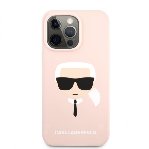 Karl Lagerfeld iPhone 13 Pro Max Cover Flydende Silikone Lyserød