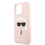 Karl Lagerfeld iPhone 13 Pro Max Cover Flydende Silikone Lyserød