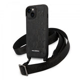 Karl Lagerfeld iPhone 14 Cover Crossbody Strap Sort
