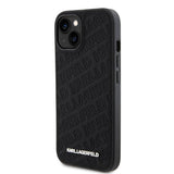 Karl Lagerfeld iPhone 15 Cover Quilted K Pattern Sort