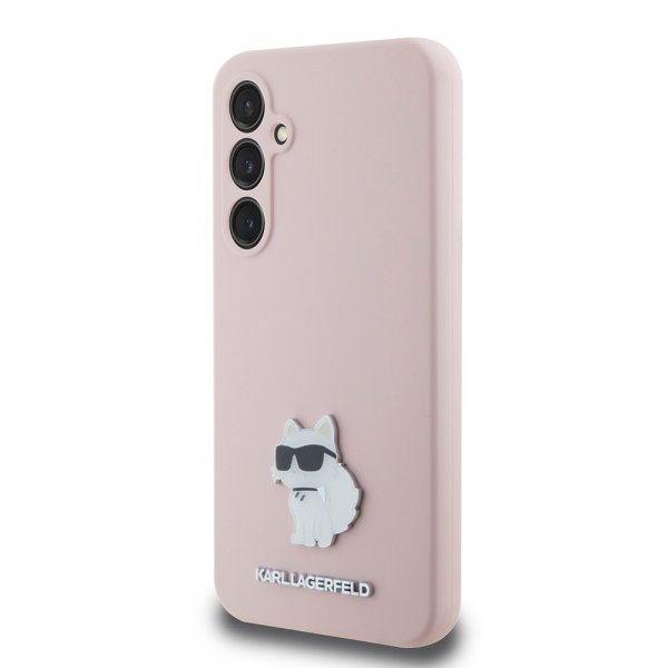 Karl Lagerfeld Samsung Galaxy S23 FE Cover Flydende Silikone Choupette Rosa