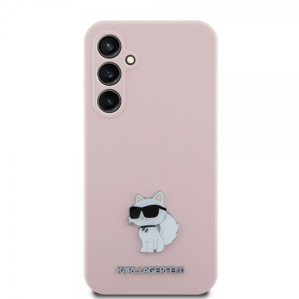 Karl Lagerfeld Samsung Galaxy S23 FE Cover Flydende Silikone Choupette Rosa