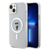 Karl Lagerfeld iPhone 15 Plus Cover Ikonik MagSafe Transparent