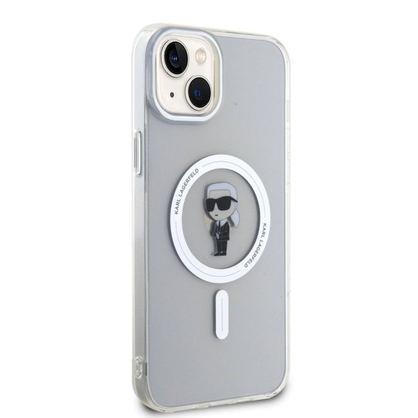 Karl Lagerfeld iPhone 15 Cover Ikonik MagSafe Transparent