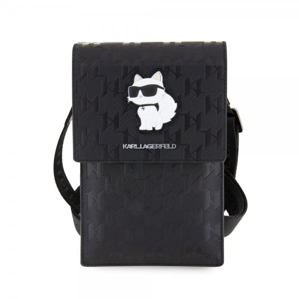 Karl Lagerfeld Wallet Phone Pouch Monogram Choupette Sort