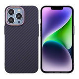 iPhone 13 Pro Cover Kulfibermønster Lilla