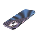 iPhone 14 Cover Kulfibermønster Blå Lilla