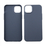 iPhone 14 Plus Cover Kulfibermønster Blå