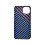 iPhone 14 Plus Cover Kulfibermønster Blå Lilla