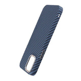 iPhone 14 Pro Cover Kulfibermønster Blå