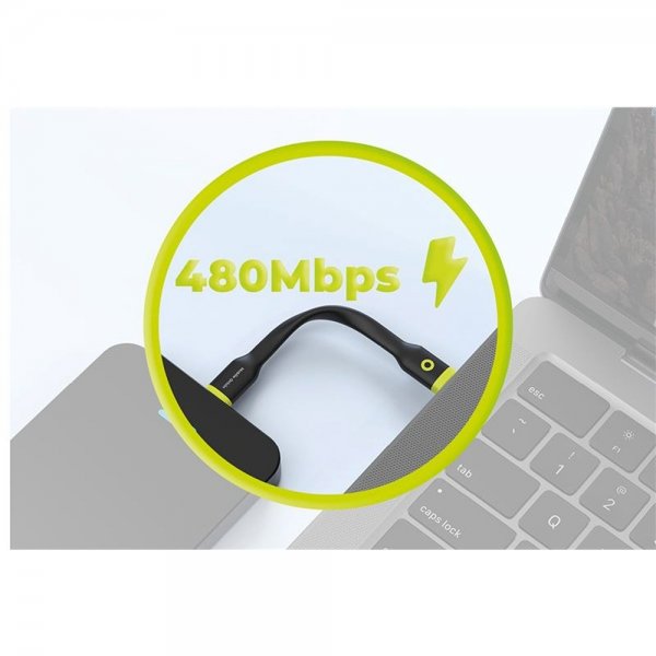 Mobile Origin Kompakt USB-C Kabel 10 cm Sort