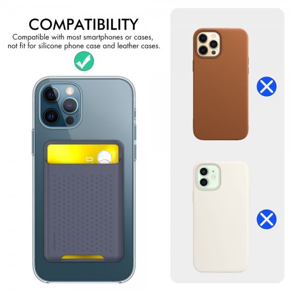 Ahastyle Kortholder PT133-S Selvklæbende Blå