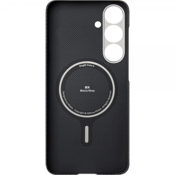 Pitaka Samsung Galaxy S25 Plus Cover Ultra-Slim Case MagSafe Sort/Grå Twill