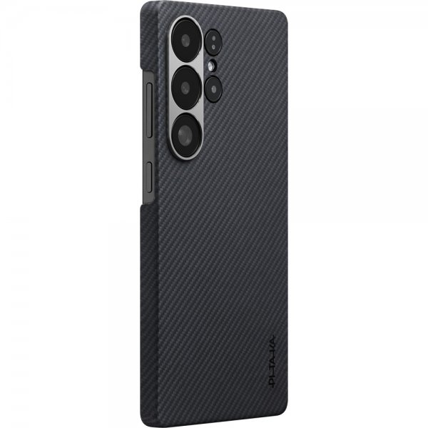 Pitaka Samsung Galaxy S25 Ultra Cover Ultratyndt Etui MagSafe Sort/Grå Twill