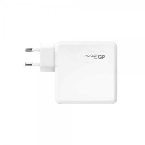 GP Oplader 100W GaN 2xUSB-C + 2xUSB-A