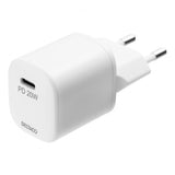 Deltaco Oplader 20W USB-C PD med USB-C-Lightningkabel 1 meter Hvid