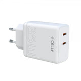 Celly Oplader 2xUSB-C 35W Hvid