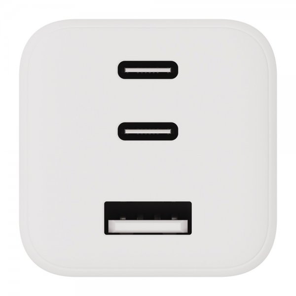 X2O Oplader 65W Triple USB-C/USB-A GaN Hvid