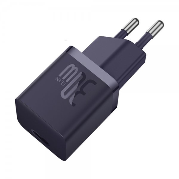 Baseus oplader GaN5 Fast Charger Mini 30W Lilla