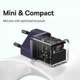 Baseus oplader GaN5 Fast Charger Mini 30W Lilla