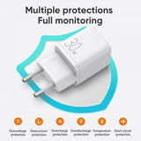 Joyroom Oplader JR-QP303 USB-C+USB-A 30W