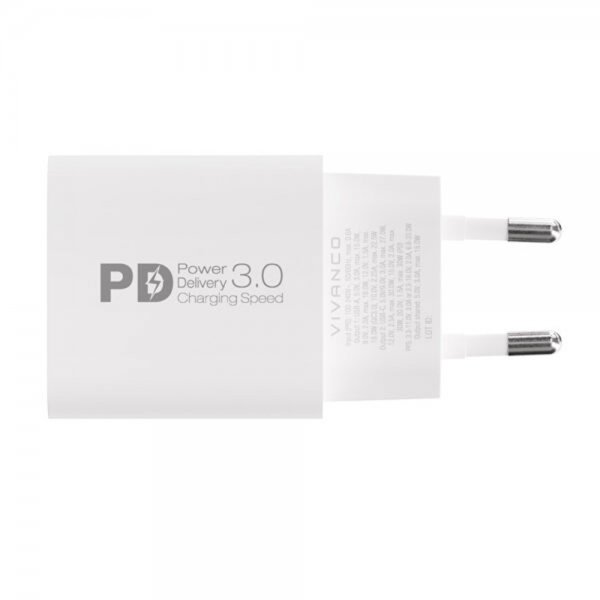 Vivanco Oplader med Kabel 30W Dual Super Fast PD Charger Sæt