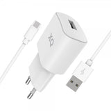 Xqisit Oplader med Type C-kabel Hvid
