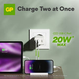 GP Oplader PD 20W USB-A + USB-C
