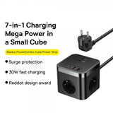Baseus Oplader PowerCombo Cube PowerStrip 30W