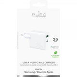 Puro Oplader USB-A + USB-C Vægoplader 25W