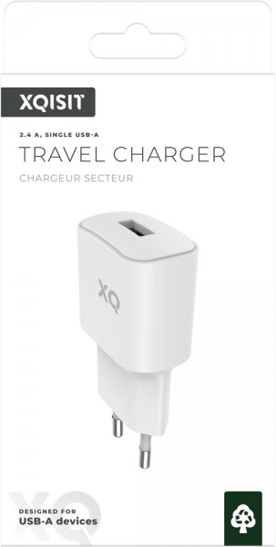 Xqisit Opladeradapter 2.4A Hvid