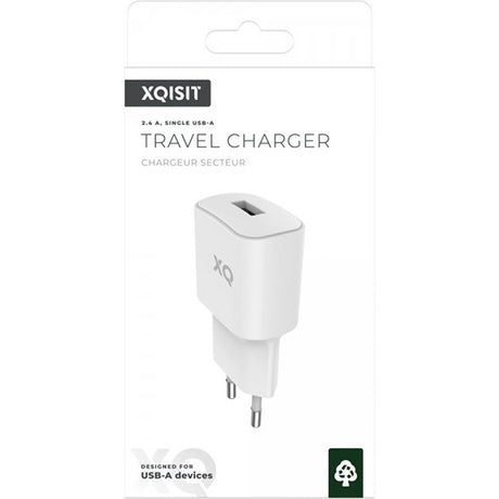 Xqisit Opladeradapter 2.4A Hvid