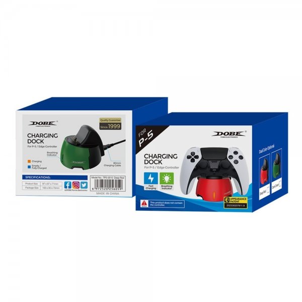 Dobe Opladerdock til PlayStation 5 Controller Grøn