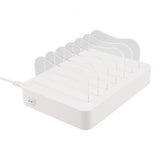 Deltaco Ladestation 50W 6xUSB-A Hvid