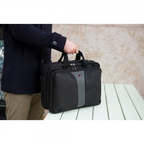 Wenger Legacy 16" Double Gusset Computertaske Grå/Sort