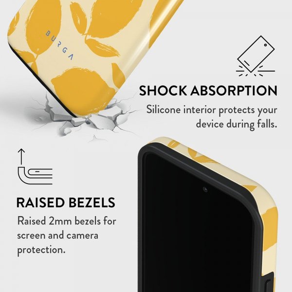 Burga iPhone 14 Pro Cover Tough MagSafe Lemon Tart