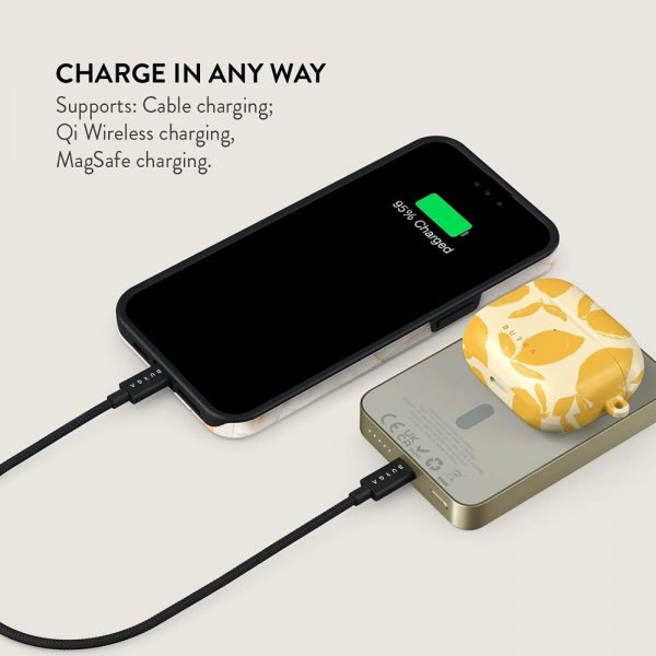 Burga Powerbank MagSafe 5000 mAh Lemon Tart Guld