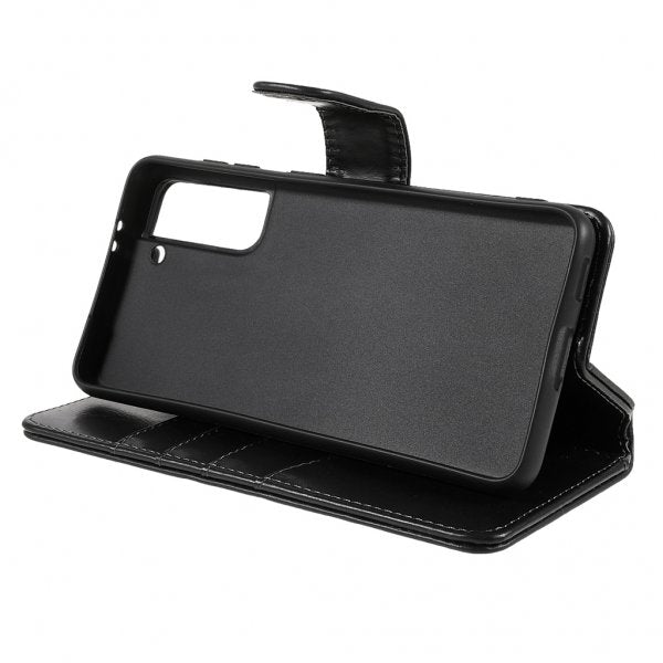 Nordic Covers Samsung Galaxy S21 Cover Essential Leather Raven Black
