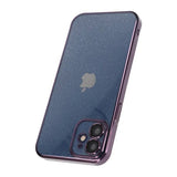 iPhone 11 Cover Glitter Gennemsigtigt Stødsikkert Lilla