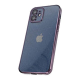 iPhone 11 Cover Glitter Gennemsigtigt Stødsikkert Lilla