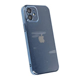 iPhone 12 Cover Glitter Transparent Stødsikkert Blå
