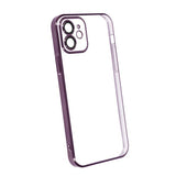 iPhone 12 Cover Glitter Gennemsigtig Stødsikker Lilla