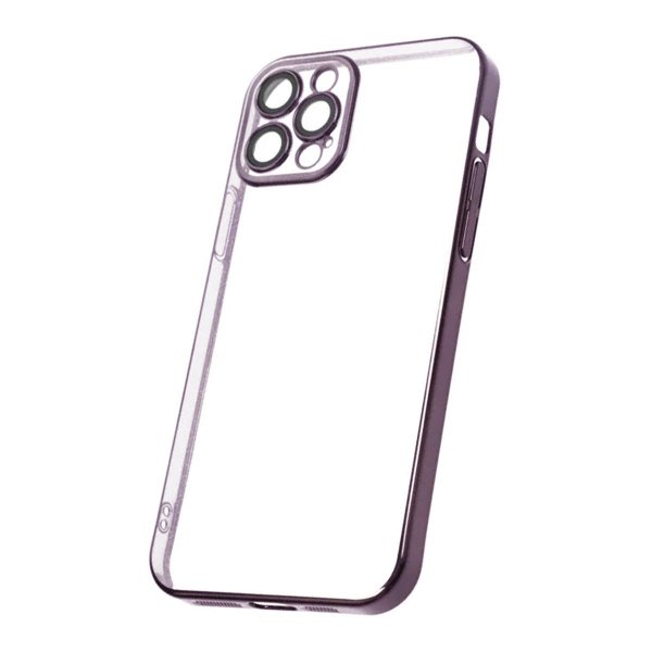 iPhone 12 Pro Cover Glitter Gennemsigtigt Stødsikkert Lilla