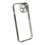 iPhone 14 Cover Glitter Transparent Stødsikkert Grøn