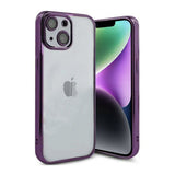 iPhone 14 Cover Glitter Transparent Stødsikkert Lilla
