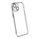 iPhone 15 Cover Glitter Transparent Stødsikkert Sølv