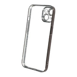 iPhone 15 Cover Glitter Transparent Stødsikkert Sort